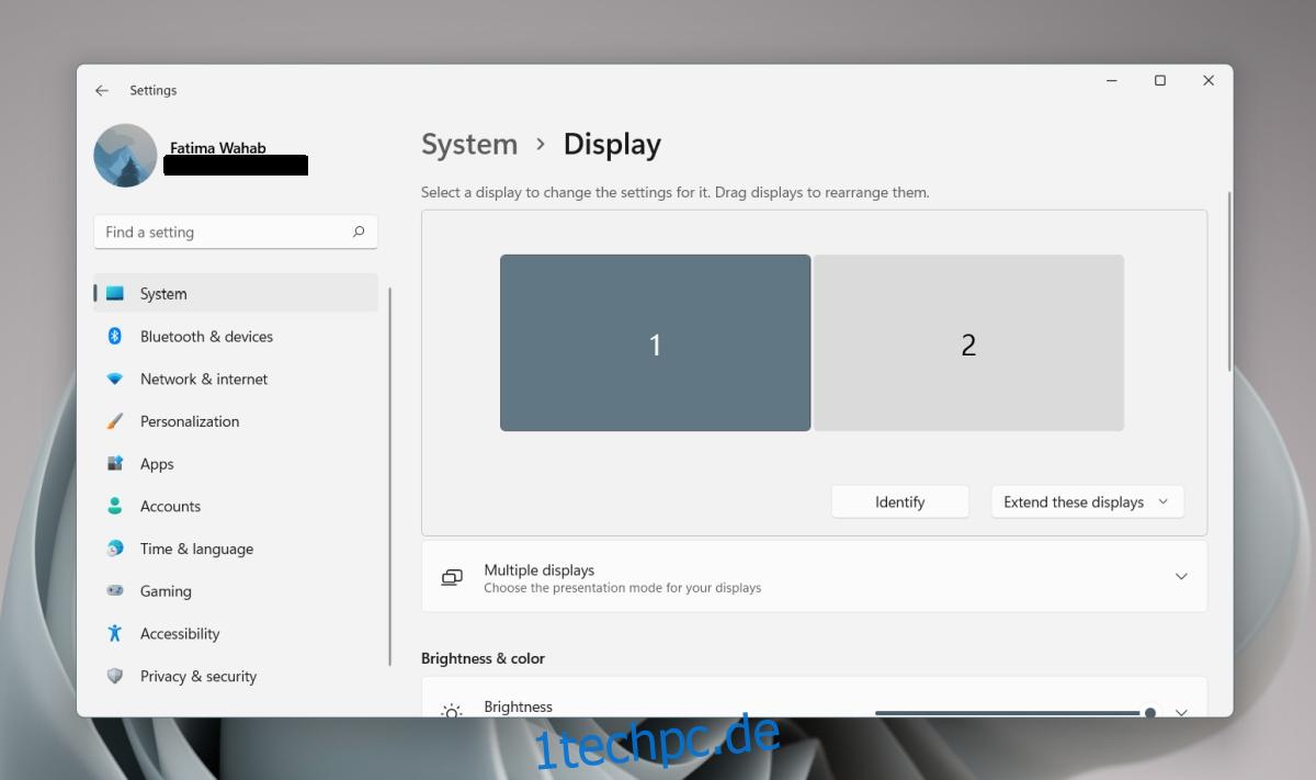So verbinden Sie mehrere Monitore unter Windows 11 • 1techpc.de