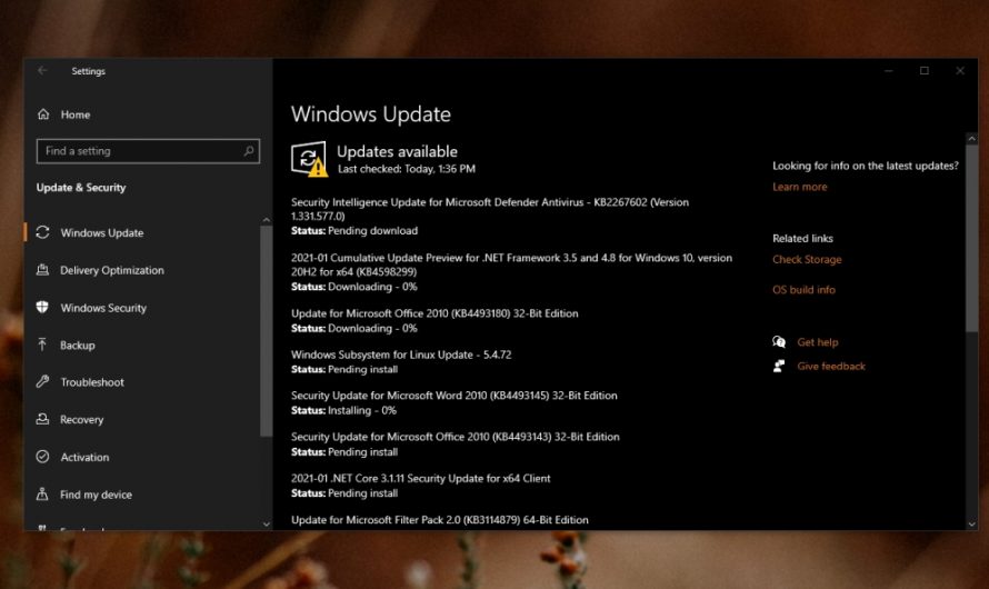 So beheben Sie eine ausstehende Installation von Windows Update (GELÖST)