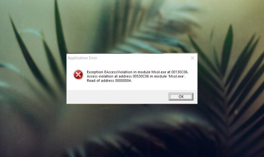 (BEHOBEN) Ausnahmezugriffsverletzungsfehler unter Windows 10