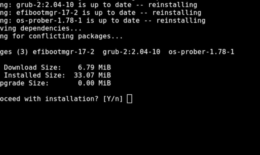 So installieren Sie Grub unter Arch Linux neu