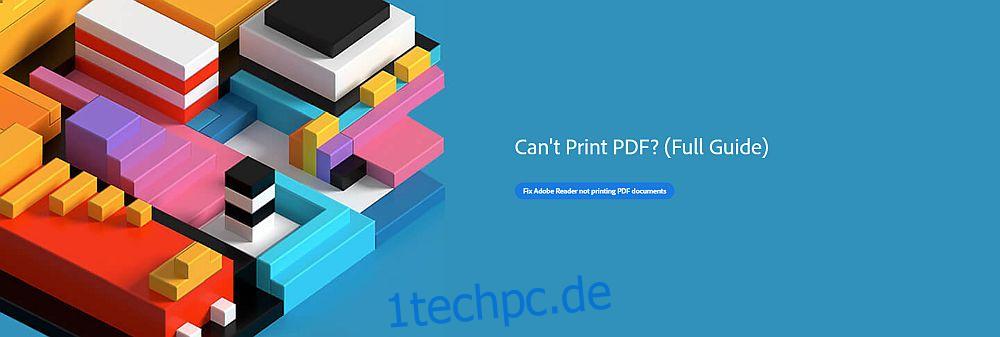 PDF kann nicht gedruckt werden
