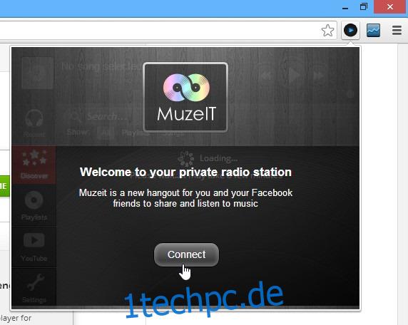Muzeit ist ein YouTube Music Player für Chrome mit Social Discovery