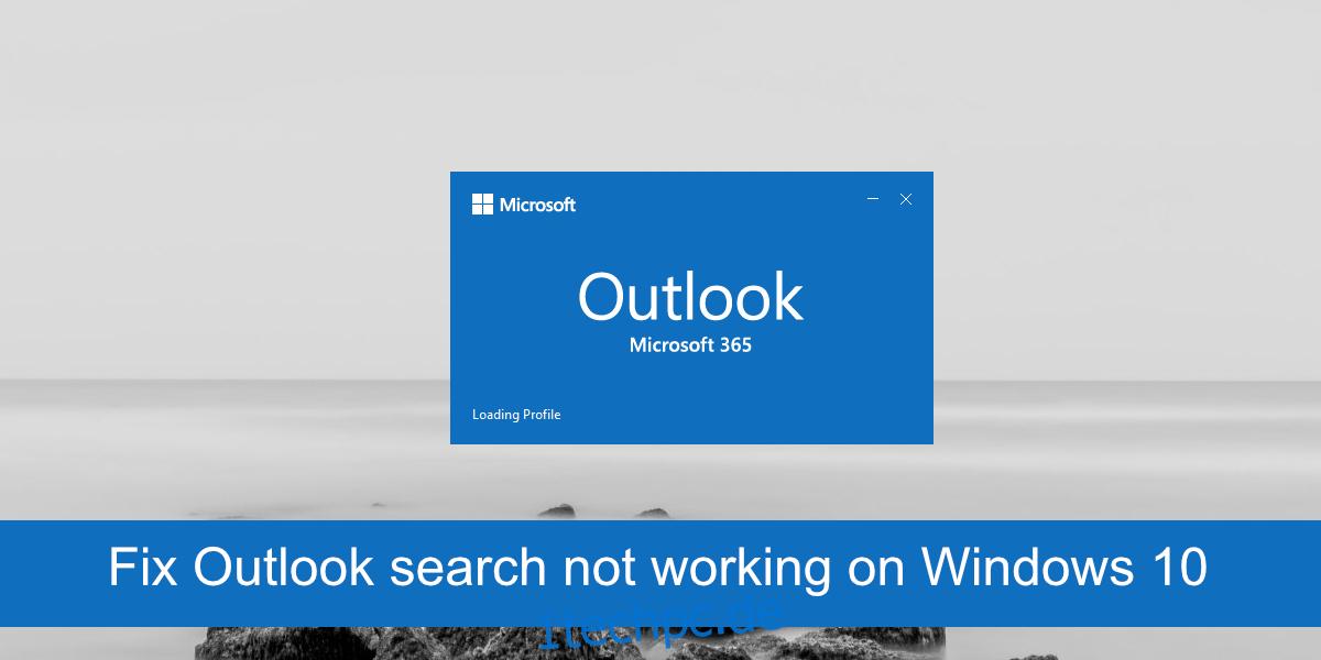 Outlook-Suche reparieren