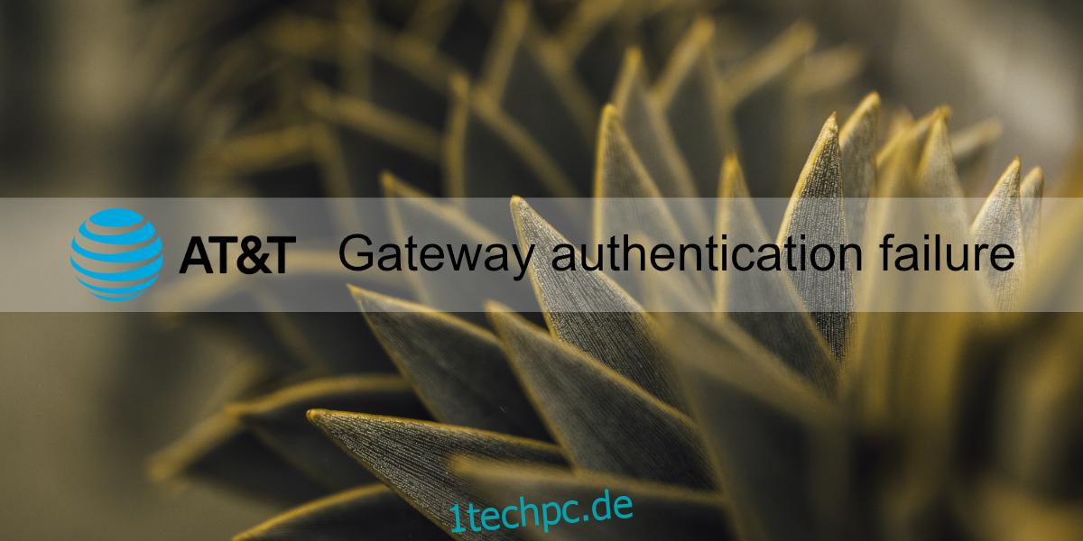 Gateway-Authentifizierungsfehler