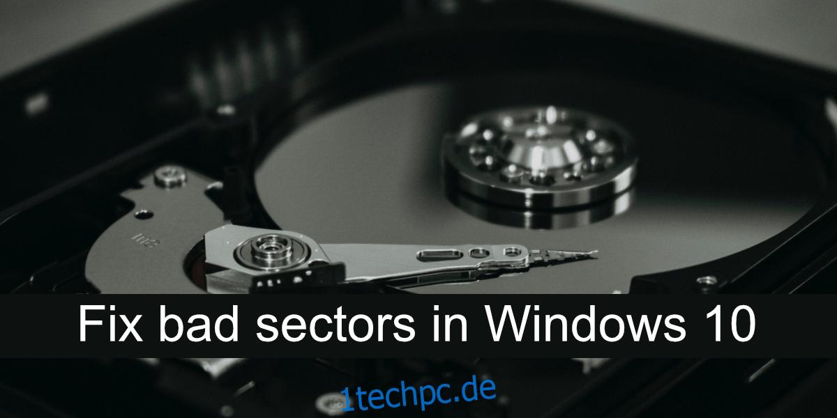 Fehlerhafte Sektoren in Windows 10 reparieren