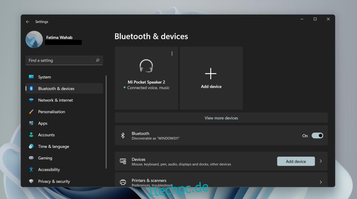Bluetooth-Gerät unter Windows 11