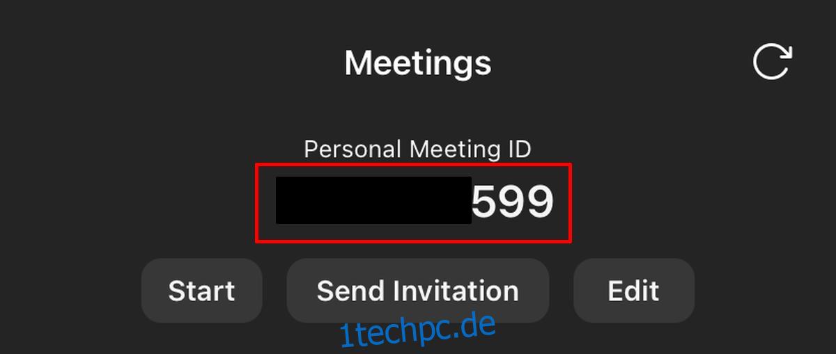 Zoom persönliche Meeting-ID 