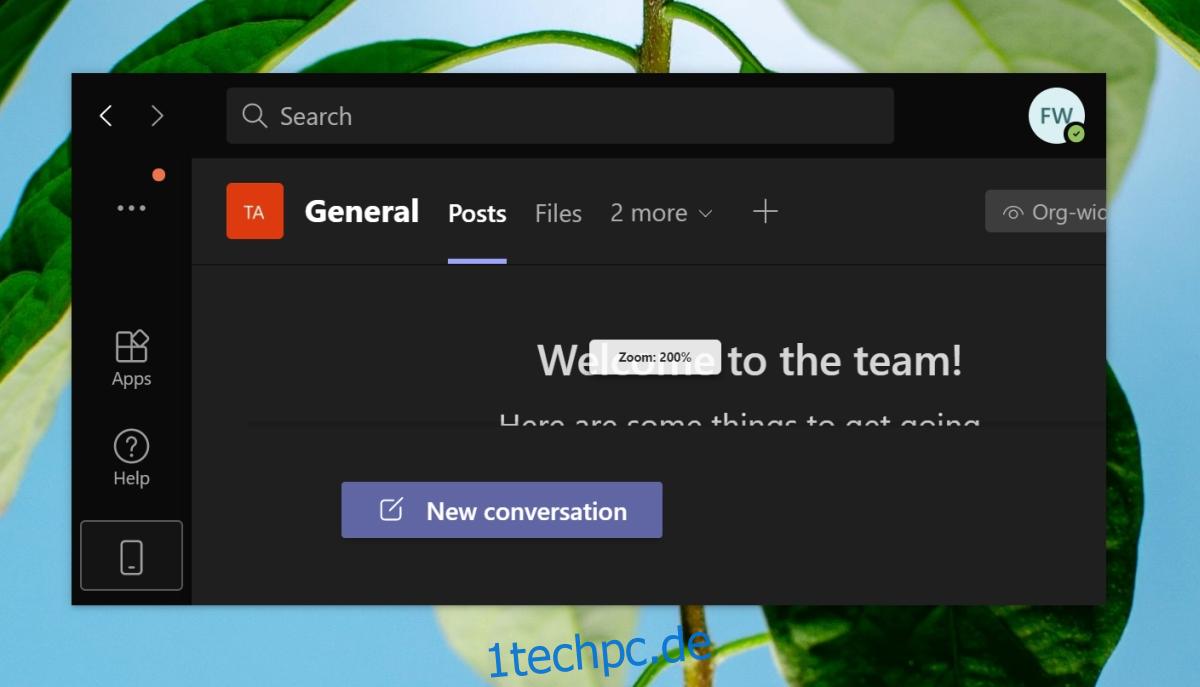 Zoom in Microsoft Teams