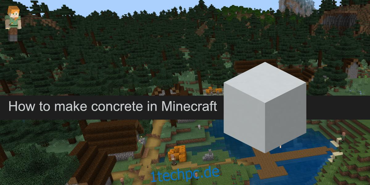 Beton in Minecraft