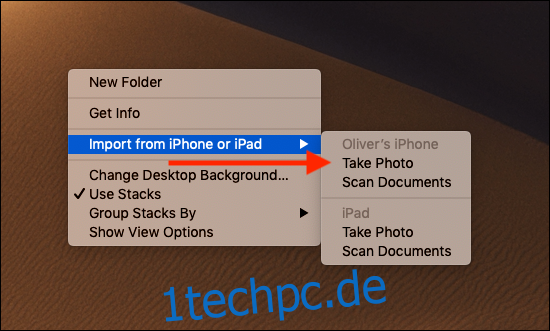 So scannen Sie Dokumente sofort und fügen Fotos mit der Continuity-Kamera auf Ihrem Mac hinzu