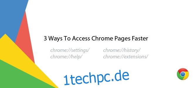 3 Möglichkeiten, das Optionsmenü zu umgehen und schneller auf Chrome-Seiten zuzugreifen