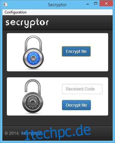 Secryptor verschlüsselt Dateien, bevor sie mit Dropbox synchronisiert werden