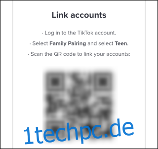 Ein TikTok-QR-Code im 