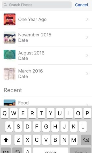 So durchsuchen Sie Fotos nach Datum oder Objekt in iOS 10
