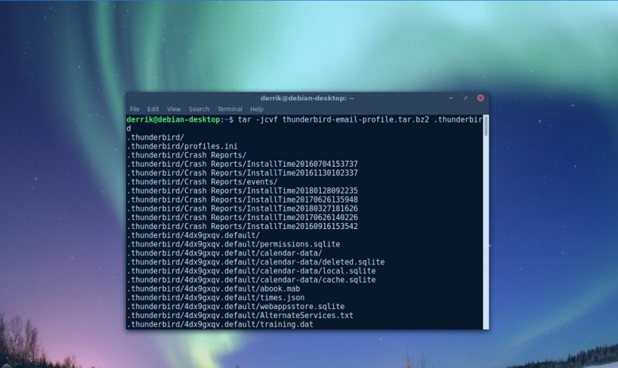 So sichern Sie ein Thunderbird-Profil unter Linux