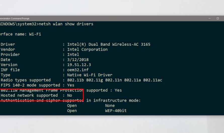 So beheben Sie keine gehostete Netzwerkunterstützung für WLAN unter Windows 10