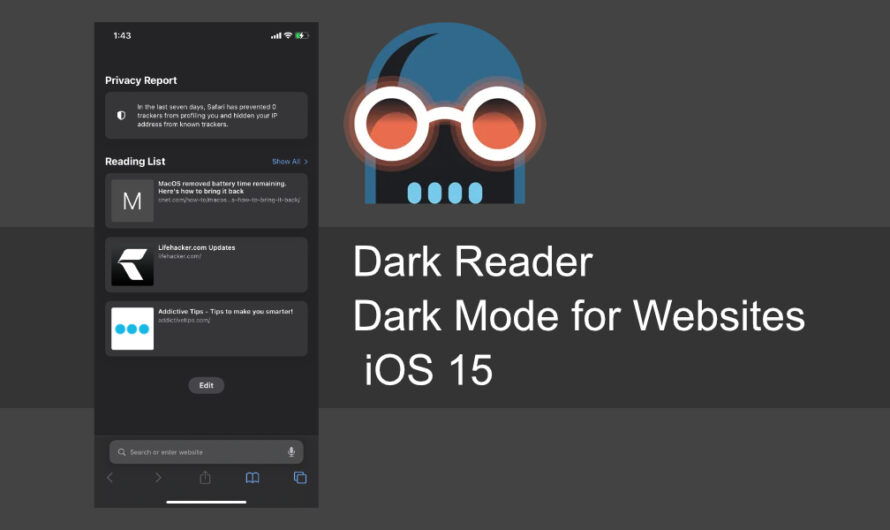 So verwenden Sie Dark Reader, um den Dark Mode für alle Websites unter iOS 15 zu aktivieren