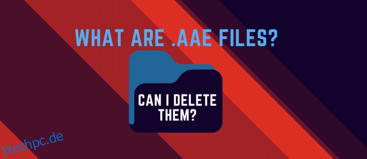 Was sind .aae-Dateien?  Kann ich sie löschen?