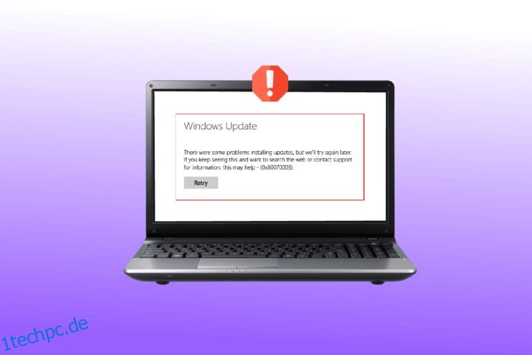 9 Möglichkeiten Zur Behebung Des Windows Update-Fehlers 0X80070003 ...